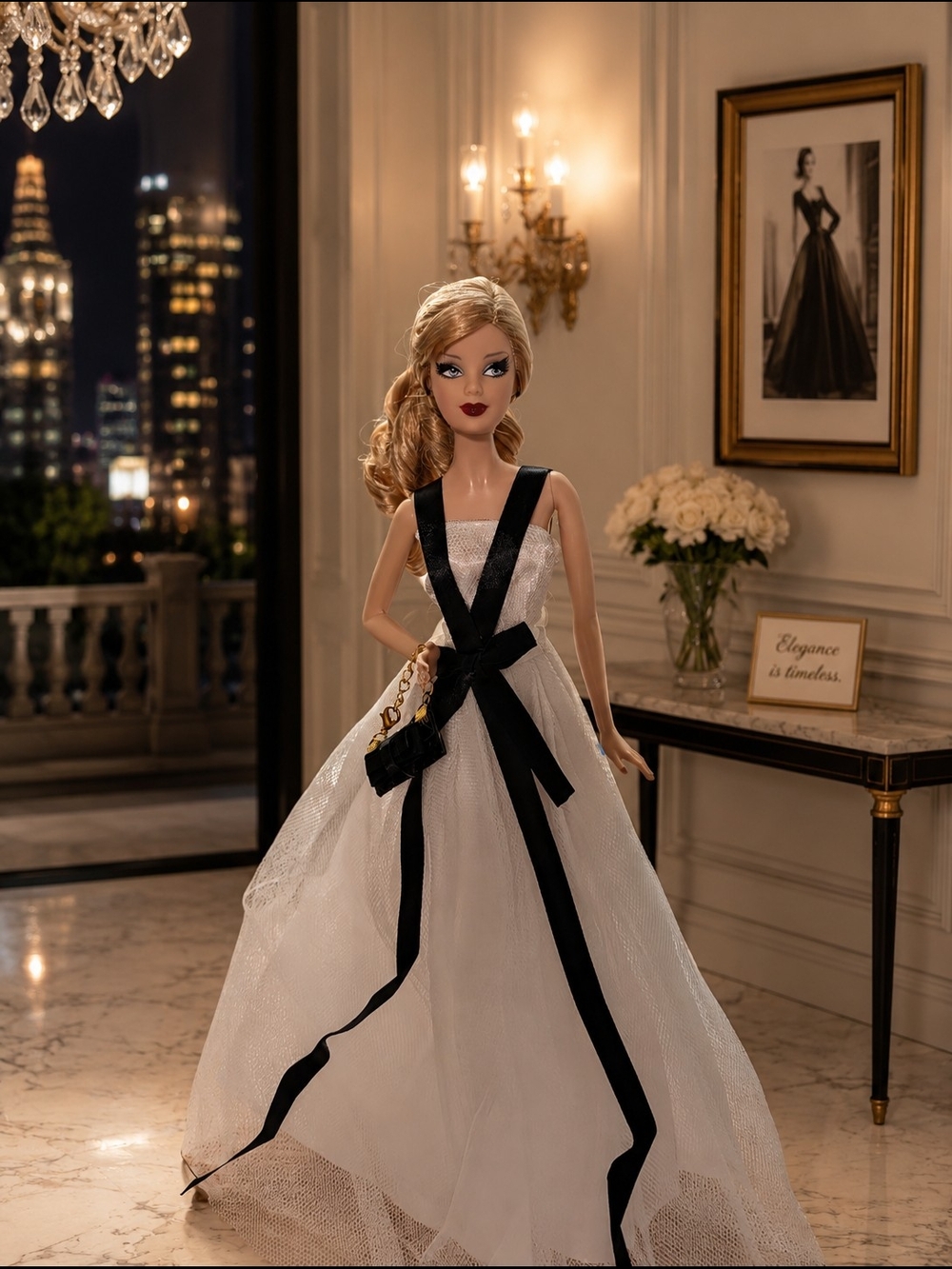 Vintage Holiday Barbie Restyled